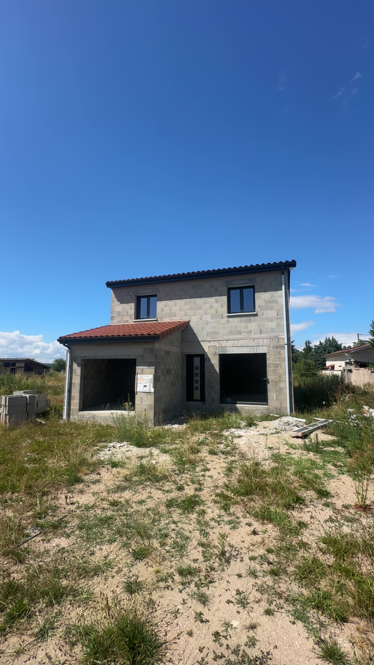 Accueil 8 Maison individuelle en cours de construction dans la Loire